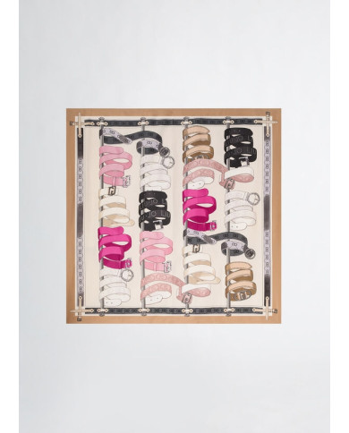 FOULARD LIU JO DONNA STOLA MIX OF BELTS 120x120CM 2A5028 T0300 00005