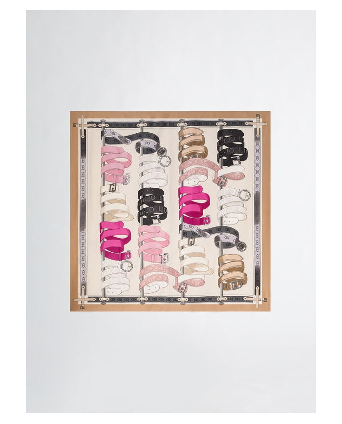FOULARD LIU JO DONNA STOLA MIX OF BELTS 120x120CM 2A5028 T0300 00005