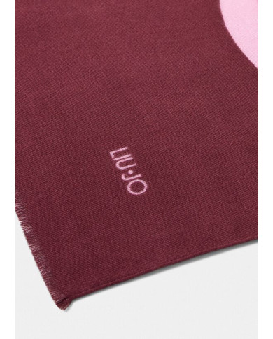 FOULARD  LIU JO DONNA STOLA PORTALOGO RED WINE 70X180 2F5082 T0300 91726