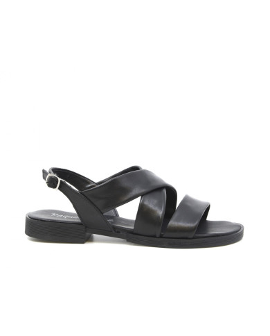 SANDALO BASSO RAQUEL PEREZ DONNA NAPA NEGRO PISO DUQUESA ADESSO 03 17570