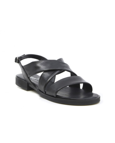 SANDALO BASSO RAQUEL PEREZ DONNA NAPA NEGRO PISO DUQUESA ADESSO 03 17570