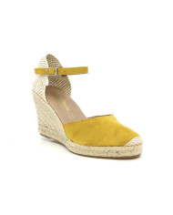 SANDALO CON ZEPPA RAQUEL PEREZ DONNA IBIZA ANTE MOSTAZA 17427