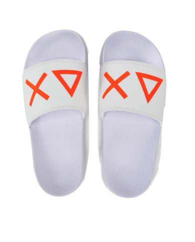 CIABATTE SUN68 DONNA SLIPPERS LOGO BIANCO X34203 01 
