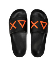 SLIPPERS LOGO NERO
