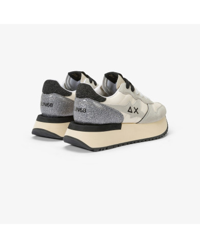 SNEAKERS SUN68 DONNA FOOTWEAR ADULT BIG STARGIRL BAG SILVER BIANCO Z44219 01