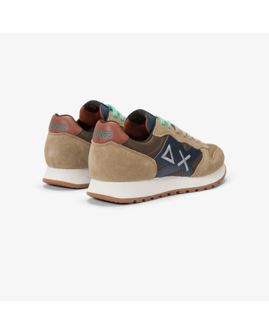 SNEAKERS UOMO SUN68 FOOTWEAR JAKI BICOLOR BEIGE SCURO Z44114 77