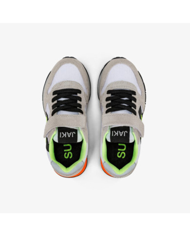 SNEAKERS SUN68 BAMBINO BOY'S JAKI FLUO BIANCO tg.33-34 Z34313K 01/b