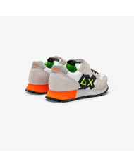 SNEAKERS SUN68 BAMBINO BOY'S JAKI FLUO BIANCO tg.33-34 Z34313K 01/b