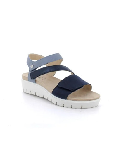 SANDALO CON ZEPPA ENVAL SOFT DONNA NABUK SO/FIO.BO BLU 7790311 