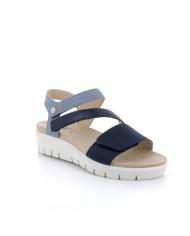 SANDALO CON ZEPPA ENVAL SOFT DONNA NABUK SO/FIO.BO BLU 7790311 