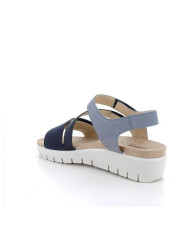 SANDALO CON ZEPPA ENVAL SOFT DONNA NABUK SO/FIO.BO BLU 7790311 