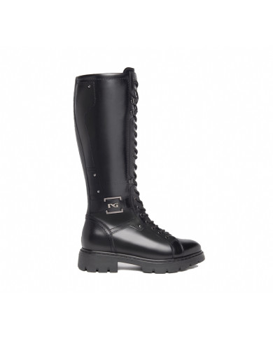 STIVALI ANFIBI NEROGIARDINI DONNA IN PELLE NERO OFENA I309063D/100