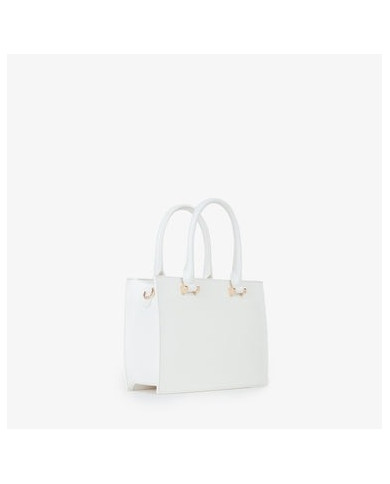 BORSA A MANO MARIO VALENTINO DONNA SHOPPING SINDY RE BIANCO 20X26X9CM VBS8UM04 BIANCO