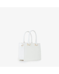 BORSA A MANO MARIO VALENTINO DONNA SHOPPING SINDY RE BIANCO 20X26X9CM VBS8UM04 BIANCO