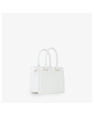 BORSA A MANO MARIO VALENTINO DONNA SHOPPING SINDY RE BIANCO 20X26X9CM VBS8UM04 BIANCO