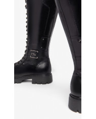 STIVALI ANFIBI NEROGIARDINI DONNA IN PELLE NERO OFENA I309063D/100