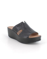 SANDALI CON ZEPPA IGI&CO DONNA CAPRA TAMPONATA NERO 1161900