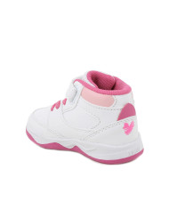 SNEAKERS PRIMIGI BAMBINA PRIMI PASSI NAPPA PU BIANCO-FUXIA 8953011