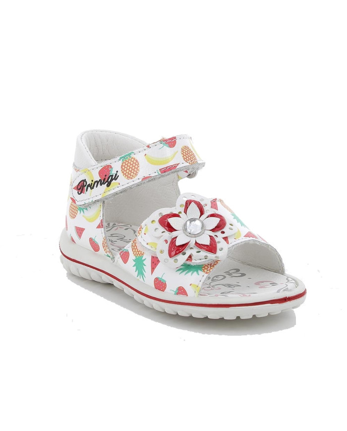 SANDALO PRIMI PASSI PRIMIGI BAMBINA BIANCO MULTICOLOR 3861311