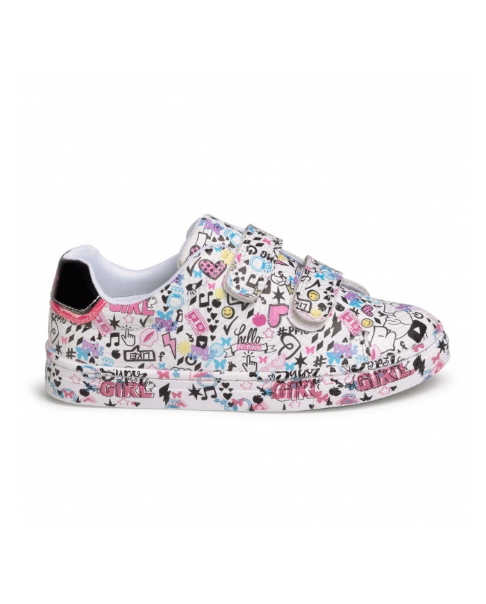 SNEAKERS BAMBINA PRIMIGI NAPPA PU ST GRI/BIAN 5456911