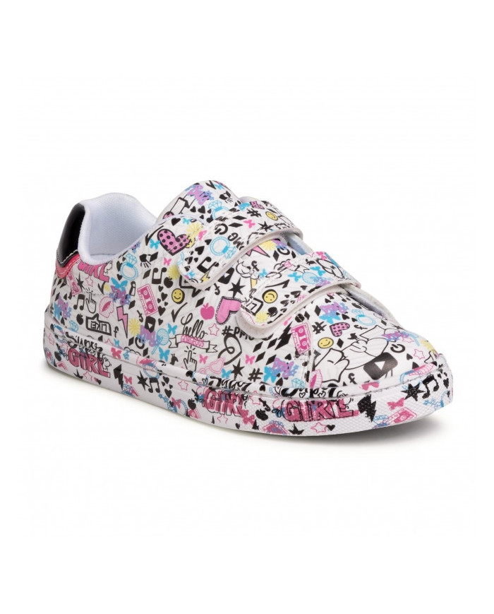 SNEAKERS BAMBINA PRIMIGI NAPPA PU ST GRI/BIAN 5456911