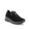 SNEAKERS CON ZEPPA IGI&CO DONNA IN PELLE NERO GORE-TEX 6657100