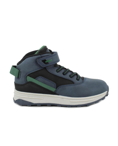 SNEAKERS PRIMIGI BAMBINO NABUK PU  NAVY-NERO 8967122