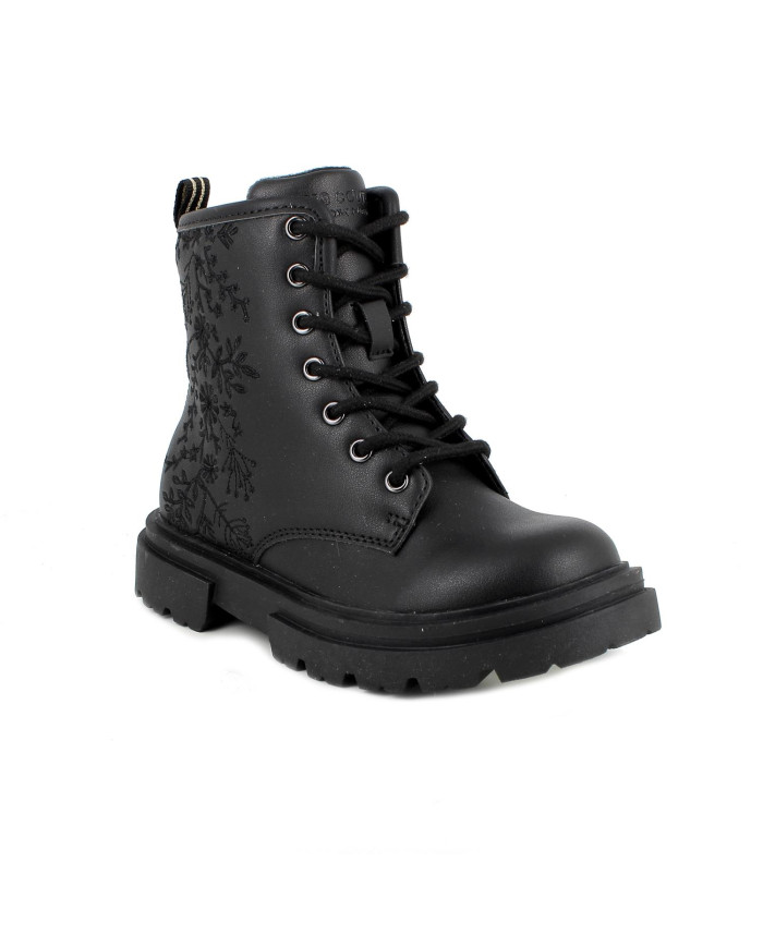 ANFIBI PRIMIGI BAMBINA NAP.PU RICAMATA NERO 8977300