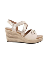 SANDALO CON ZEPPA IGI&CO DONNA NAPPA SOFT ECRU SABBIA 5673822