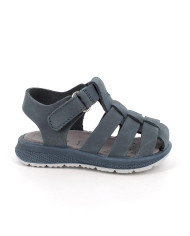 SANDALO PRIMIGI PRIMI PASSI BAMBINO NABUK LISCIO BLU 1365800          