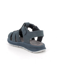 SANDALO PRIMIGI PRIMI PASSI BAMBINO NABUK LISCIO BLU 1365800          