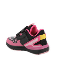 SNEAKERS PRIMIGI BAMBINA NAPPA PU NERO-ROSA 8962611