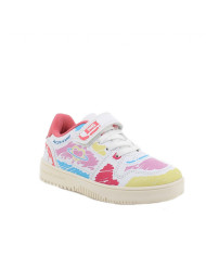 SNEAKERS PRIMIGI BAMBINA  NA.PU ST.TRATTO BCO-ROSA-GIALLO 5957200