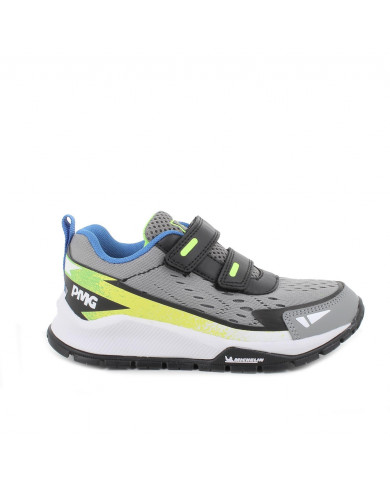 SNEAKERS BAMBINO PRIMIGI T.MAGLIA/NAP.PU GRIGIO/NERO SUOLA MICHELIN 5928111