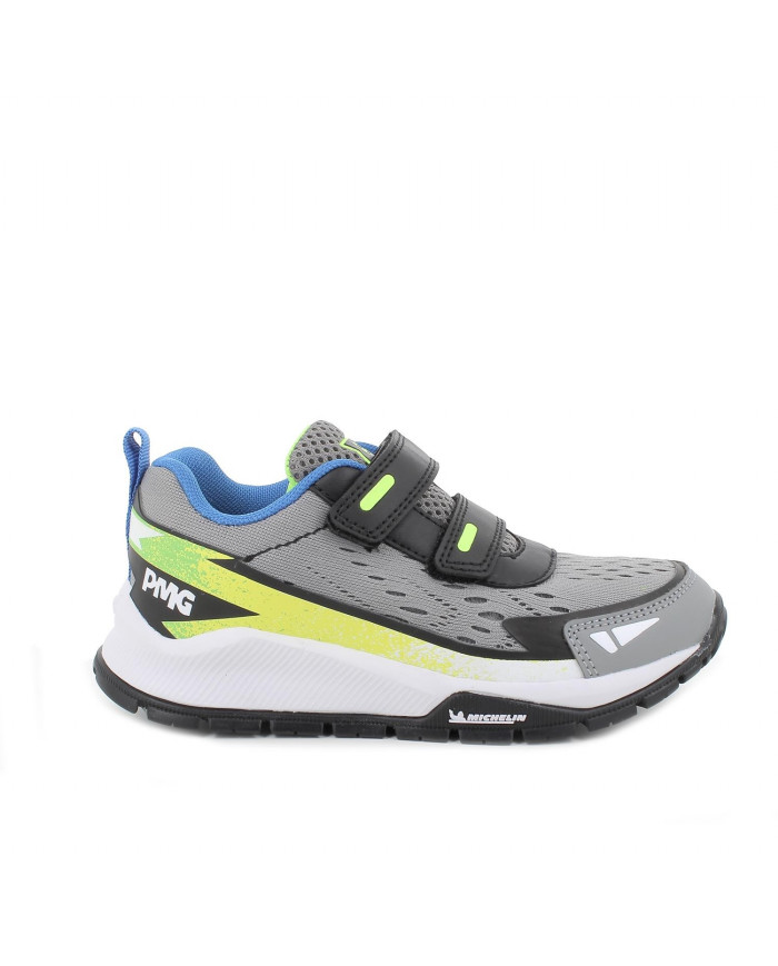 SNEAKERS BAMBINO PRIMIGI T.MAGLIA/NAP.PU GRIGIO/NERO SUOLA MICHELIN 5928111