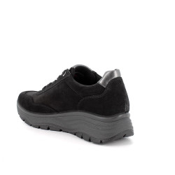 SNEAKERS CON ZEPPA IGI&CO DONNA IN PELLE NERO GORE-TEX 6657100