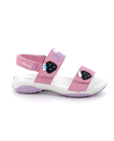 SANDALO PRIMIGI BAMBINA NABUK MORBIDO ROSA 3882211 TG:27-30