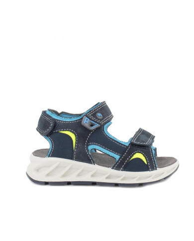 SANDALO PRIMIGI BAMBINO NAVY-CELESTE 3898100 tg:27-30