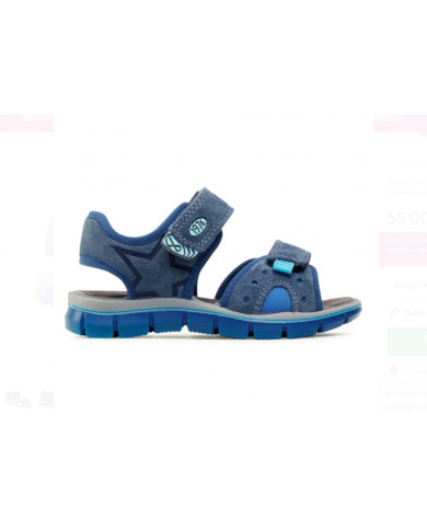 SANDALO PRIMIGI BAMBINO AZZURRO 7398111  tg-32,33,34