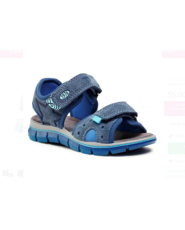 SANDALO PRIMIGI BAMBINO AZZURRO 7398111  tg-32,33,34