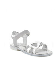 SANDALO PRIMIGI BAMBINA BIANCO-ARGENTO 3927111 TG:30-35