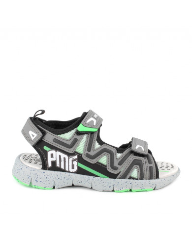 SANDALI PRIMIGI AVANTI BAMBINO GRIGIO-NERO 3971700 TG:24-35