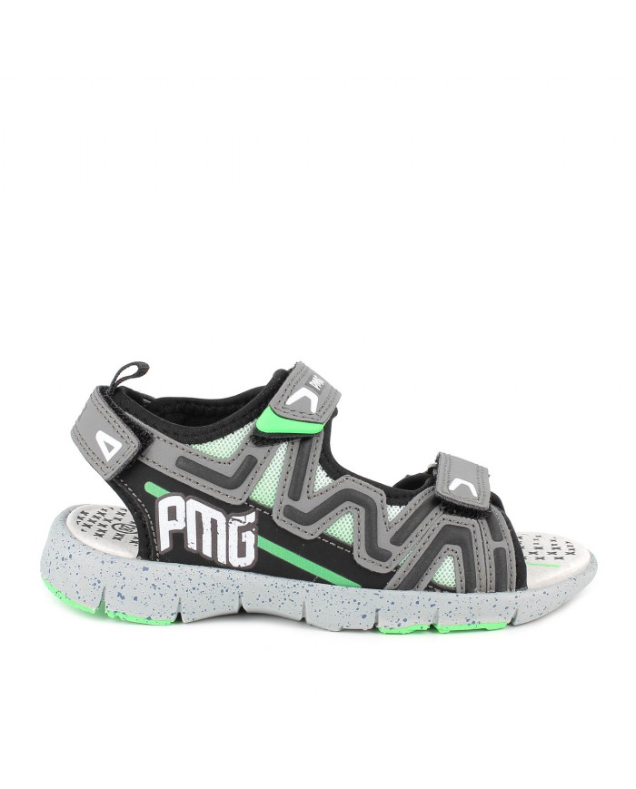 SANDALI PRIMIGI AVANTI BAMBINO GRIGIO-NERO 3971700 TG:24-35