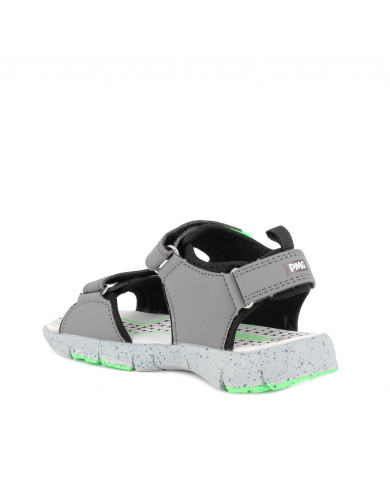 SANDALI PRIMIGI AVANTI BAMBINO GRIGIO-NERO 3971700 TG:24-35