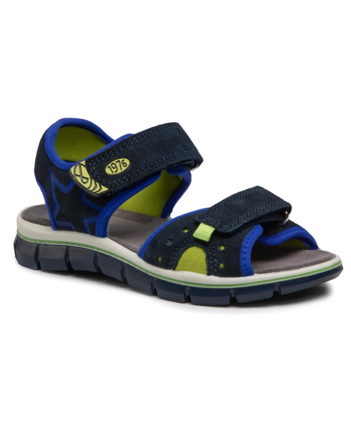 SANDALO PRIMIGI BAMBINO SCAMOSCIATO/T.GIADA/NAVY 7398122