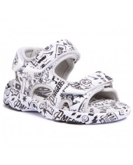 SANDALO PRIMIGI BAMBINA NAPPA PU ST.COM/BIANCO 5461411