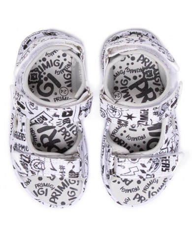 SANDALO PRIMIGI BAMBINA NAPPA PU ST.COM/BIANCO 5461411