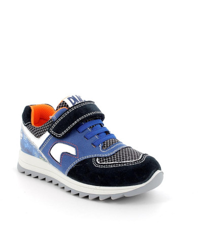 SNEAKERS PRIMIGI BAMBINO BLUETTE-NAVY-GRIGIO SCURO 3869622 TG:36,37