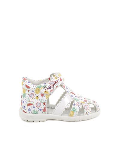 SANDALO PRIMIGI PRIMI PASSI BAMBINA SI.NAPPA FRUTTA B.CO MULTICOLOR 5909811 
