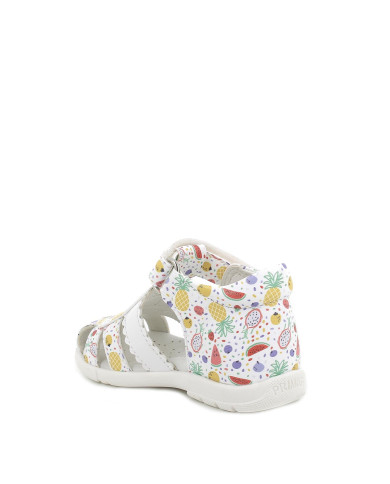 SANDALO PRIMIGI PRIMI PASSI BAMBINA SI.NAPPA FRUTTA B.CO MULTICOLOR 5909811 